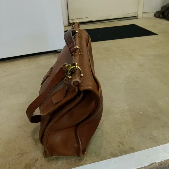 Coach Brown Leather Messenger Bag